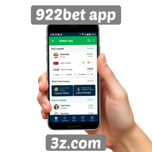 Avaliação das funcionalidades do aplicativo 922bet